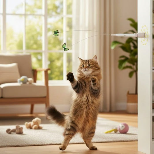 Interactive Butterfly Cat Teaser